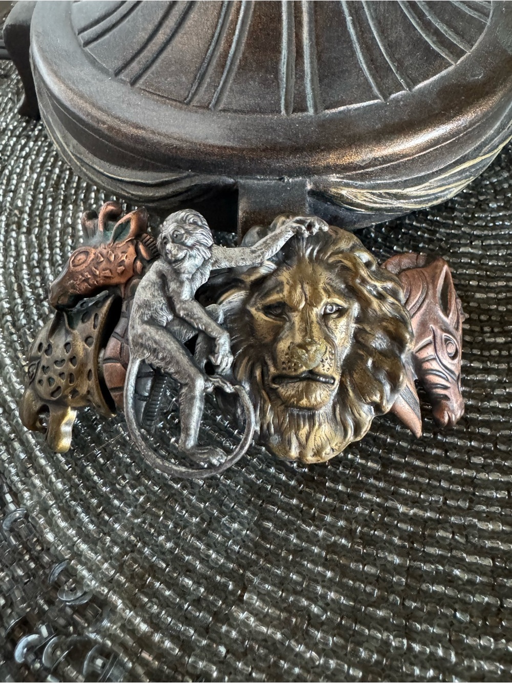 Metal Hairclip Safari Animals Made in France